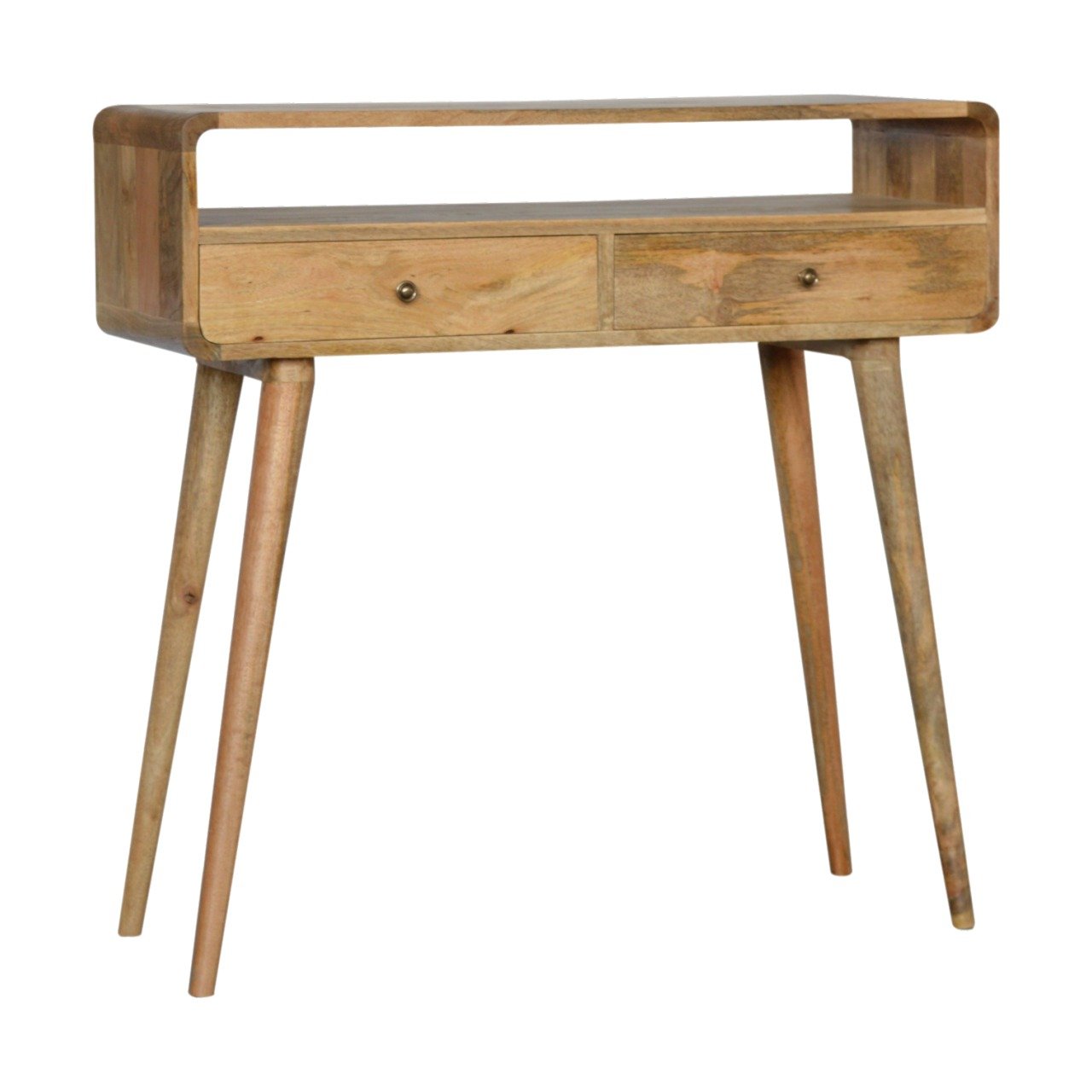 Karla Curved Oak Console Table