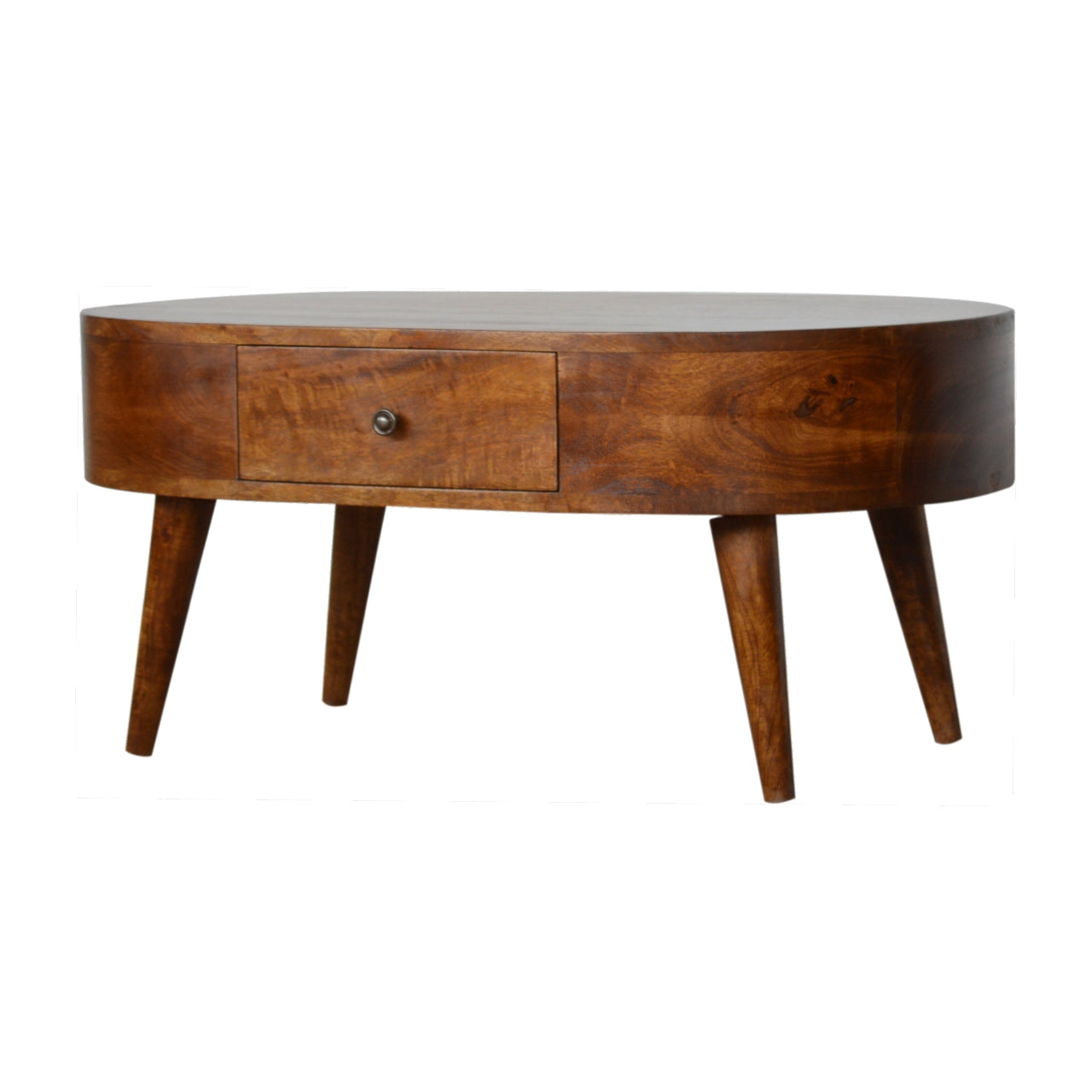 Chestnut Rounded Coffee Table