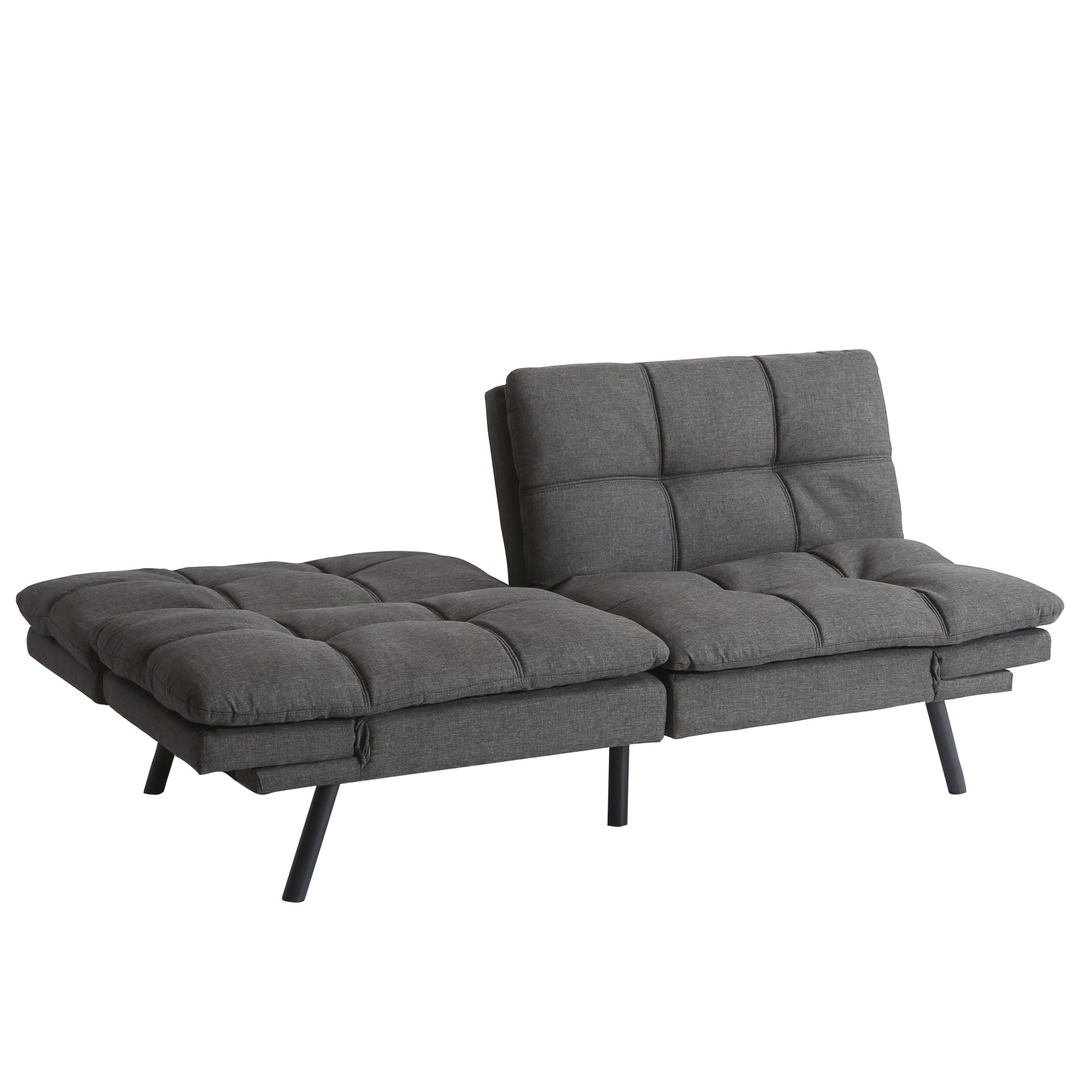 Convertible Memory Foam Futon Couch Bed, Modern Folding Sleeper Sofa-SF267FADGY