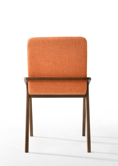 Modrest Zeppelin Modern Orange Dining Chair (Set of 2)