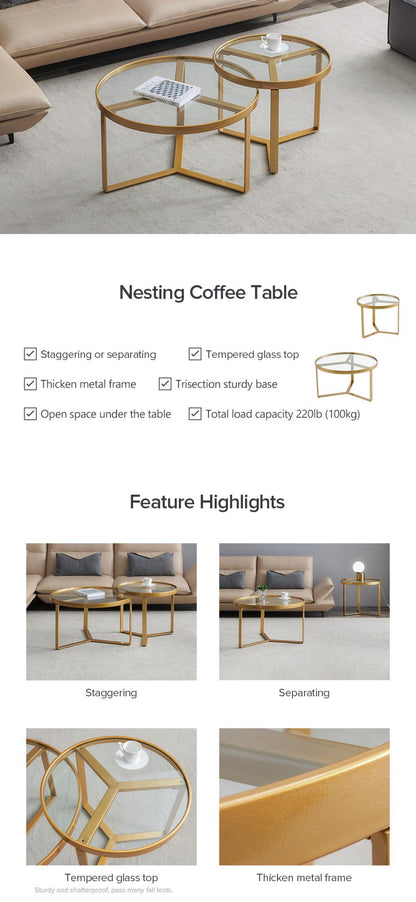 Glint Nesting Coffee Tables