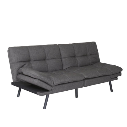 Convertible Memory Foam Futon Couch Bed, Modern Folding Sleeper Sofa-SF267FADGY